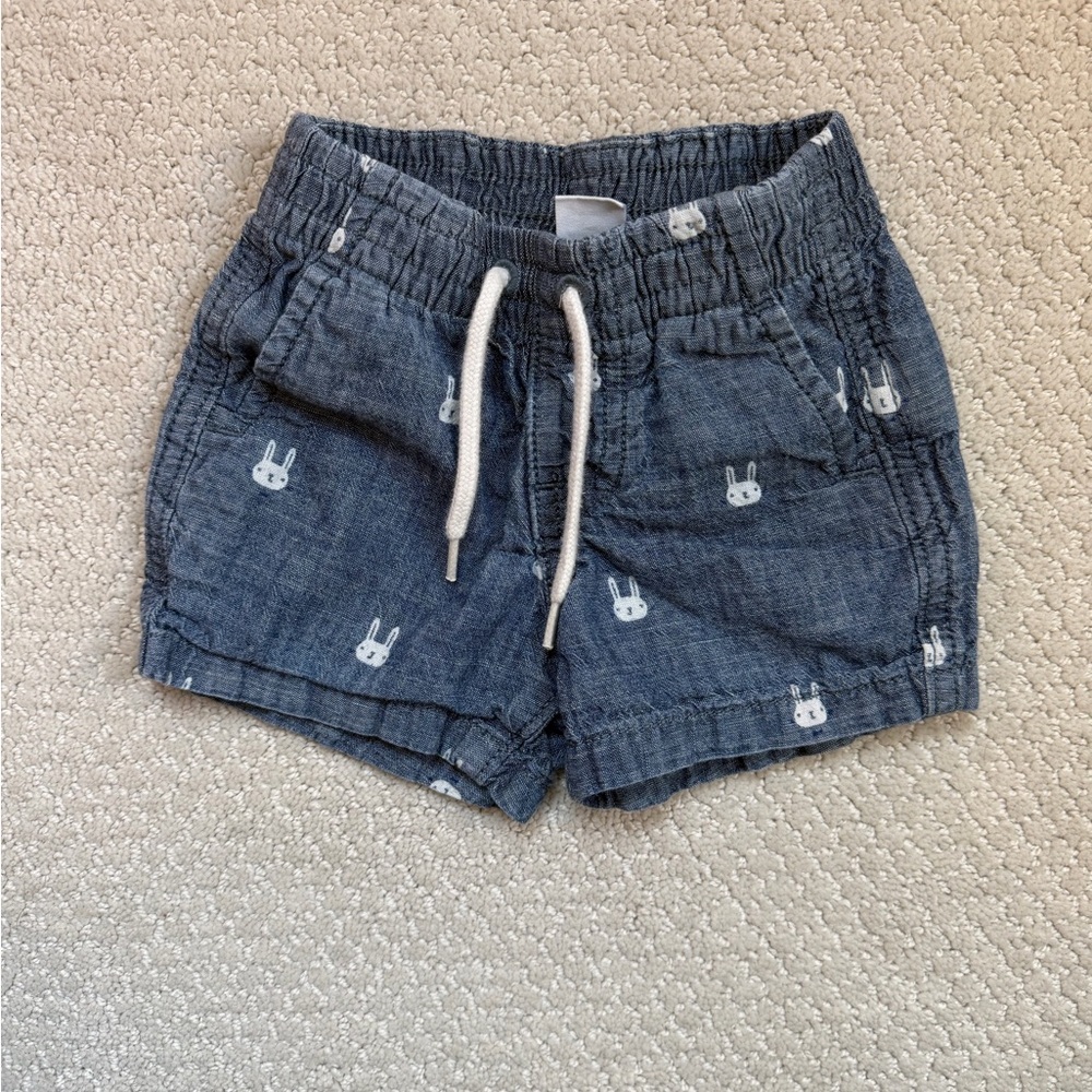 Baby GAP Blue Bunny Jean Shorts
